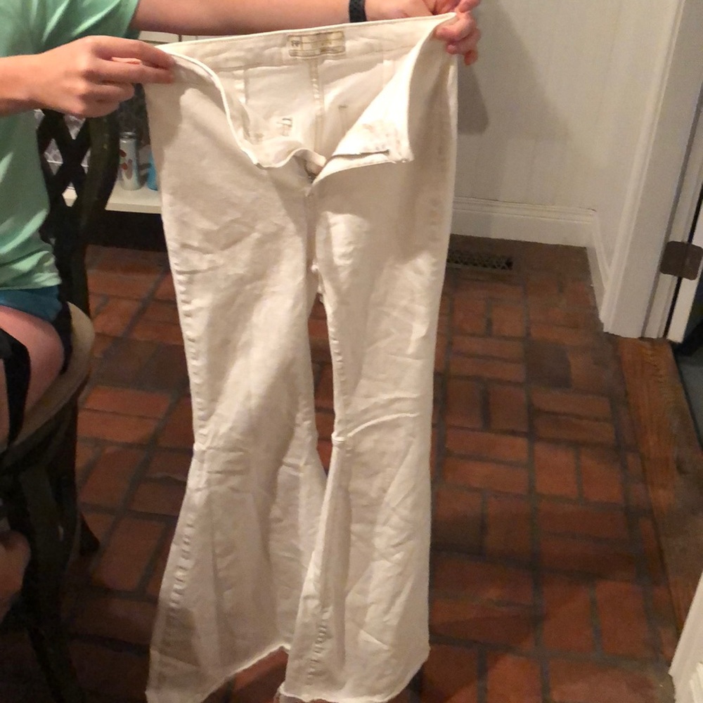 Free people Just Float on Flare white Jeans